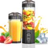 Portable Blender, Personal Blenders with Pulse Mode, Smoothie & Shake Maker