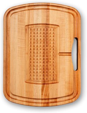 John Boos Carving Series Rectangular Wooden Maple Cutting Board 24”x18”
