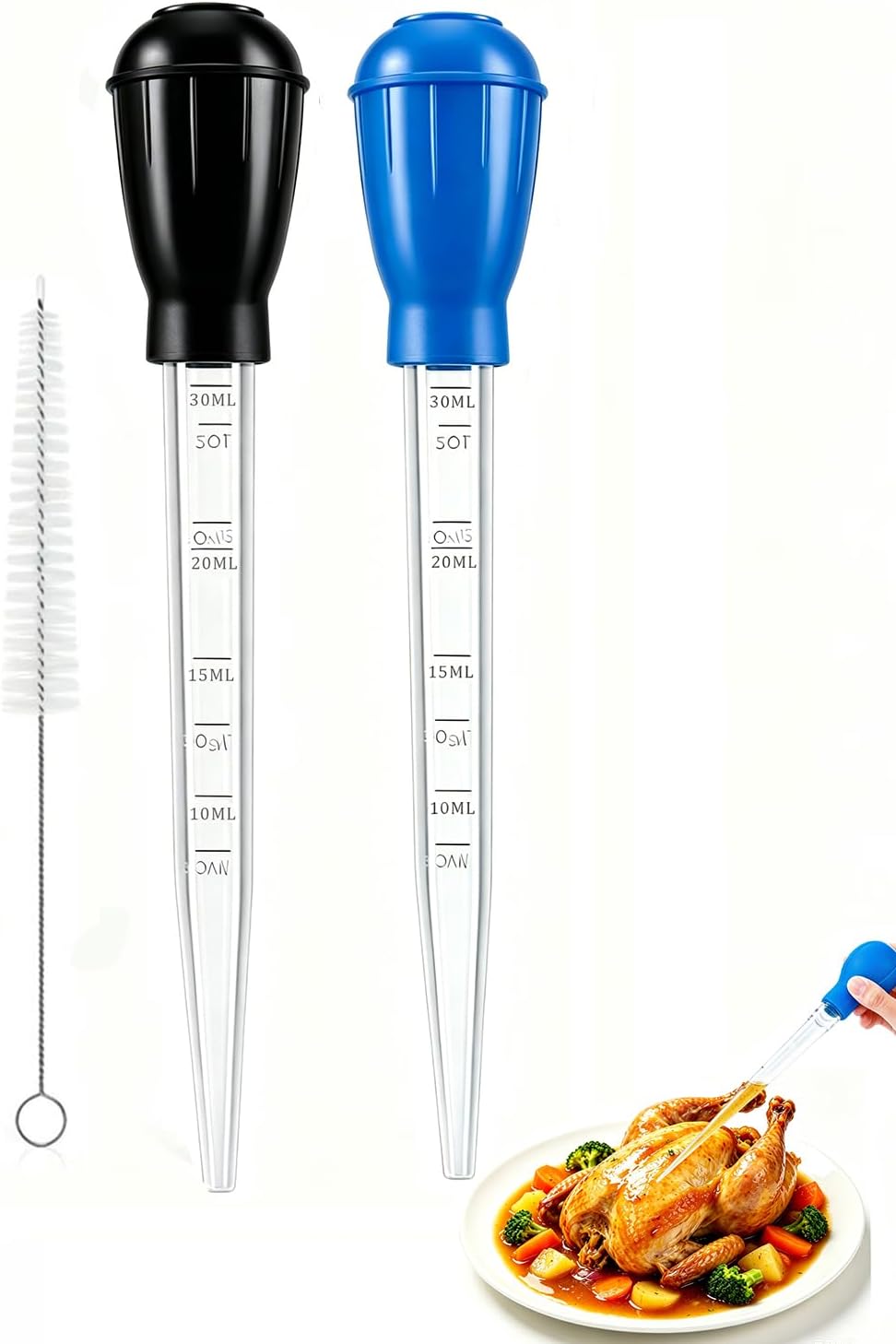 Long large Turkey Basters for Cooking with Measurements baster syringe