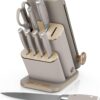 Ninja® NeverDull® 10-Pc German Steel Knife Set, Stone Gold, NK32010SD1