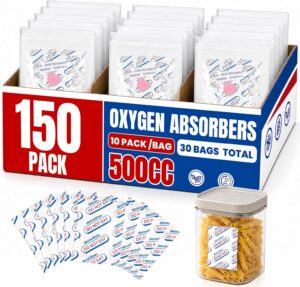 150 Pack 500CC Food Grade Oxygen Absorbers (15 x Packs of 10)