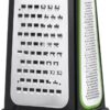 OXO 4-in-1 etched box grater with a comfortable soft-grip handle and stable non-slip base
