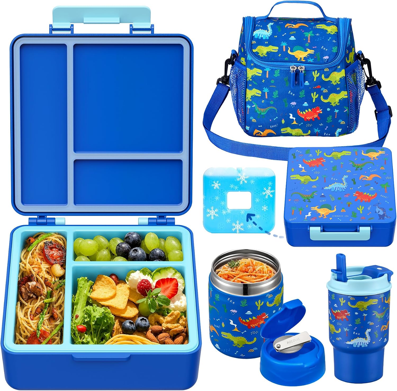 Howeemo Kids Bento Lunch Box Set with Soup Thermo and Bottle