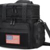 Gafetrey tactical lunch box featuring a rugged 900D oxford fabric exterior for daily durability.