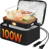 WVJ 100W portable electric lunch box with 4L carry bag for on-the-go meals