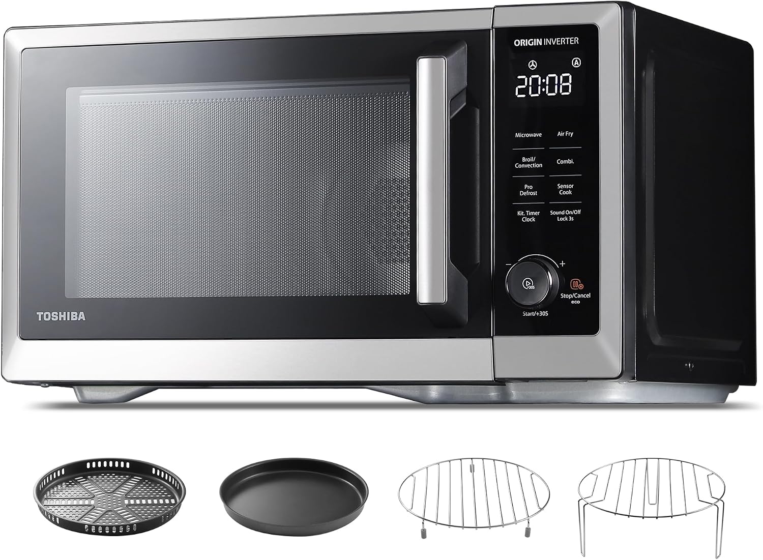 TOSHIBA 1.0 cu.ft. Inverter Microwave Air Fryer Combo