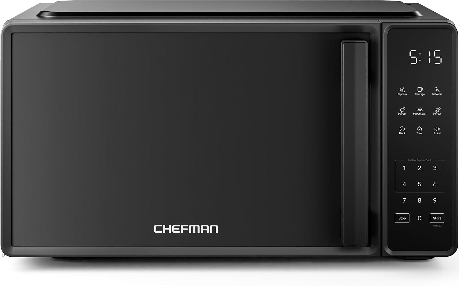 Chefman 0.7 Cu. Ft. Compact Countertop Microwave - Black
