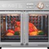 Midea Flexify Pro French door air fryer toaster oven with elegant dual-door design.
