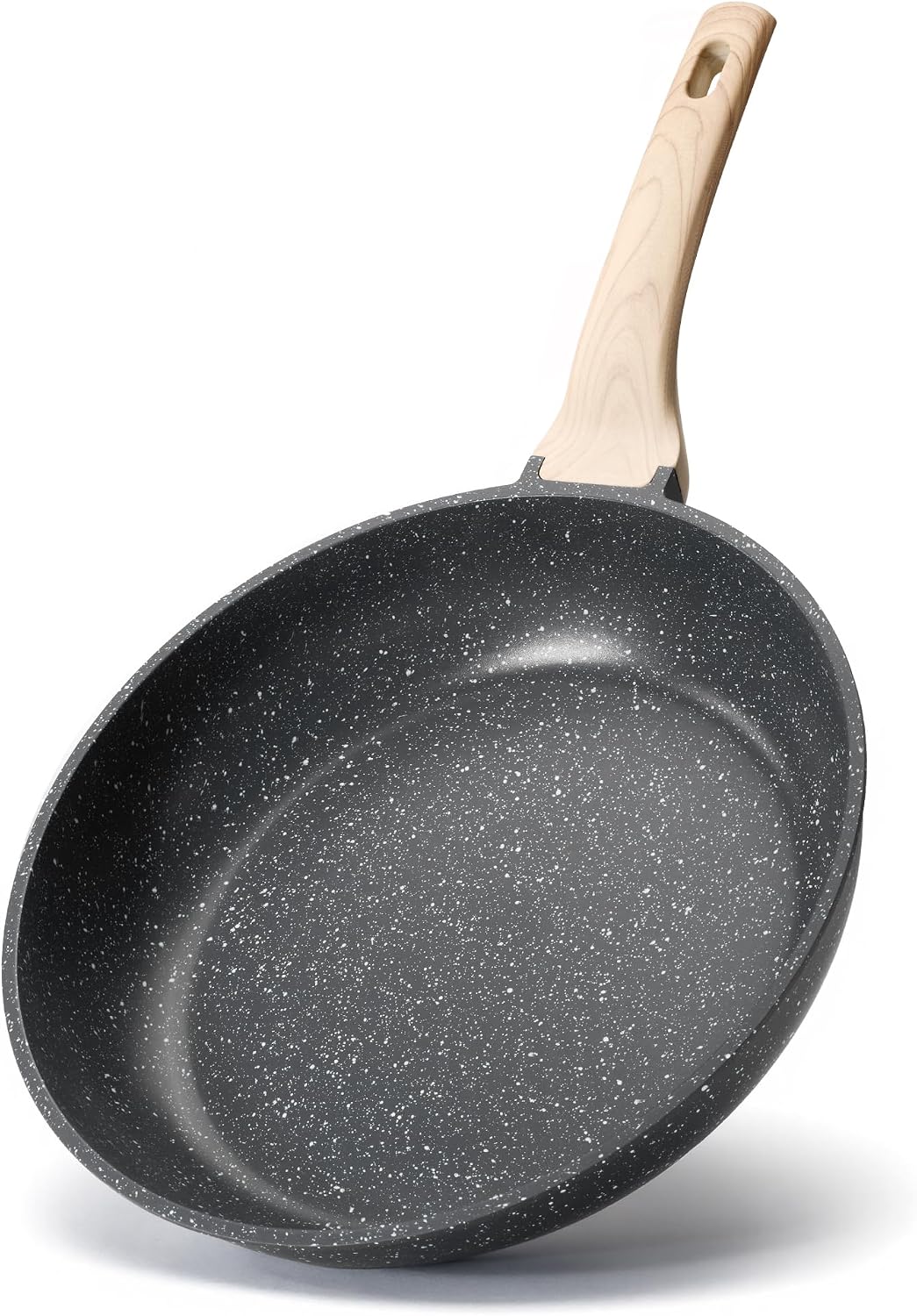 Yonida 10-inch granite frying pan featuring a PFOA-free nonstick surface for healthy daily cooking.