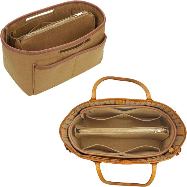 ZTUJO Felt Purse Organizer Insert for Totes & Handbags