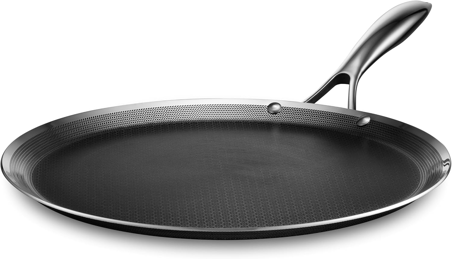 HexClad 13" Hybrid Nonstick Griddle Pan, BBQ, Dishwasher and Oven Safe