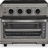 Cuisinart Air Fryer Toaster Oven with Grill, 1800W 8-1 Air Fryer Oven with Bake, Convection Bake, Grill, Broil and Warm Options, Large Capacity, 60-Minute Timer, TOA-70BKS, Black SS