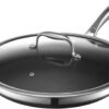 HexClad 12" Hybrid Nonstick Frying Pan with Lid, Dishwasher & Oven Safe