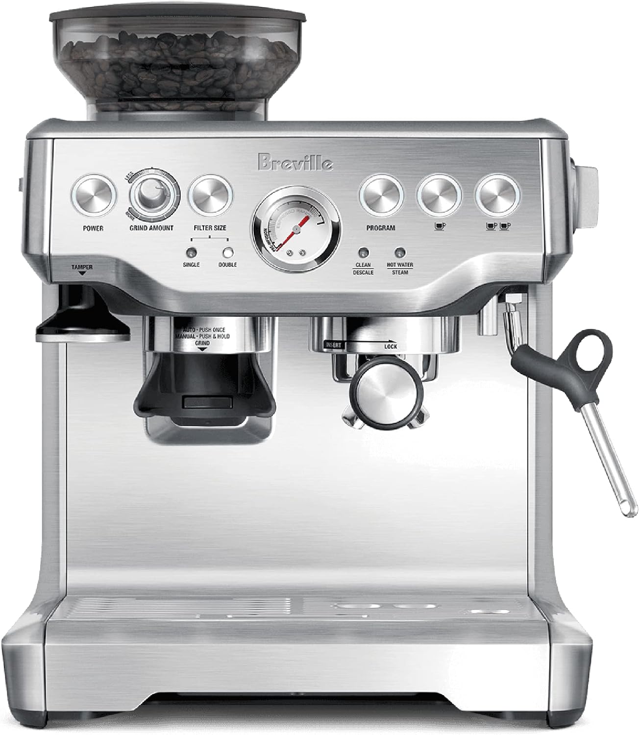 Breville BES870XL Barista Express Espresso Machine, Brushed Stainless Steel