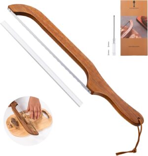 RAPSAKEMOH Sourdough bread knife,Bread Slicer for Homemade,Even Slicing