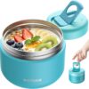 14 oz Kids Thermo for Hot Food, Leakproof Insulated Vacuum Jar/Blue