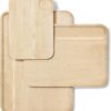 Caraway 4-Piece Double Sided Wood Cutting Board Set