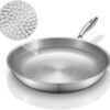 VocVoi Titanium pans for cooking,12" Nonstick pro frying cookware