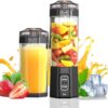 Portable Blender, Personal Blenders with Pulse Mode, Smoothie & Shake Maker