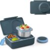 Close-up view of the OmieBox UP showing the removable ice pack for cooling fresh snacks.