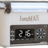Close-up of the LunchEAZE Core digital programmable timer interface on the cordless heated lunch box.