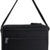 Side profile of the black PackIt freezable lunch cooler showing its compact 9.5 by 7.75 inch structure.