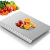 Titanium Cutting Boards for Kitchen, Non-Toxic Pure Titanium Chopping & Kneading Board with Cutting Mat, Dishwasher Safe for Meat, Fruit, Vegetables & Bread,20 * 16