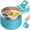 14 oz Kids Thermo for Hot Food, Leakproof Insulated Vacuum Jar/Blue