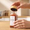 24 Pack Glass Spice Jars: 492 Lables & Pepper Grinder