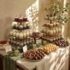 Wooden 4 Tier Cupcake Stand for 50 Cupcakes,Cupcake Holder,Cupcake Tower,Tiered Tray Stand for Birthday Bar Décor Weddings,Parties Events, Dark Brown