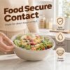 Disposable Stretch Food Cover Elastic Bowl Covers Food Storage (White X100)