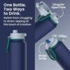 Bentgo Flip 2-in-1 Straw & Chug Leak-Proof Insulated Water Bottle, 24 fl oz