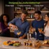 10PCS Stainless Steel Cocktail Shaker Set Bartender Kit with Stand