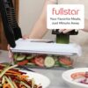 Safety-focused finger guard used with the Fullstar mandoline slicer for safe prep