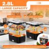 Close up of the LISHZEN 100W fast-heating element inside the portable food warmer