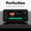 Close-up of the intuitive touchscreen interface on the CHEF iQ 11-in-1 smart air fryer toaster oven