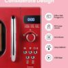 Close-up of the easy-to-use control panel on the COMFEE' 0.7 Cu. Ft. microwave featuring 9 one-touch preset menus.