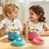 14 oz Kids Thermo for Hot Food, Leakproof Insulated Vacuum Jar/Blue