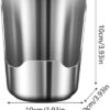 2 In1 Multi-Functional Kitchen Utensil Holder, Heavy Duty Stainless Steel Pot Lid & Spoon Rack, Space-Saving Vertical Stand for Spatulas,Tongs,Countertop Organizer,Thickened Storage Stand (1 Pcs)