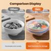 Disposable Stretch Food Covers for Bowls Reusable Fresh Keeping Bags (White X100)