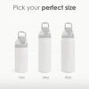 Gingham Insulated Stainless Steel Water Bottle with Straw for Sports and Travel 24 Ounces for Women Girls Friends Teens Birthday