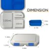 Close-up of the removable silicone lid liner inside the stainless steel bento box for easy dishwasher cleaning