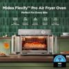 Wide angle view of the Midea Flexify Pro countertop appliance showing its 26.4qt spacious interior.