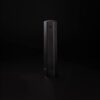 Elegant HexClad HexMill pepper grinder with its no-mess bottom cap designed to keep tables clean.