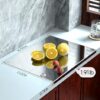 The complete Yuihdkki titanium cutting board set including anti-slip pads and additional small detectable board