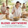 The Dash cordless immersion blender set featuring the 24oz blending bowl with storage lid
