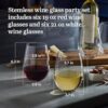 Libbey Signature Red and White Wine Glasses Set of 12, Elegant, Dishwasher Safe Glass Wine Glasses, Stemless Glassware for Birthdays, Weddings