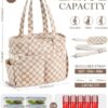 Corduroy Lunch Box for Women Insulated Lunch Bag Cooler Tote Bag