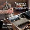 Ninja® NeverDull® 10-Pc German Steel Knife Set, Stone Gold, NK32010SD1