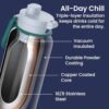 Bentgo Flip 2-in-1 Straw & Chug Leak-Proof Insulated Water Bottle, 24 fl oz
